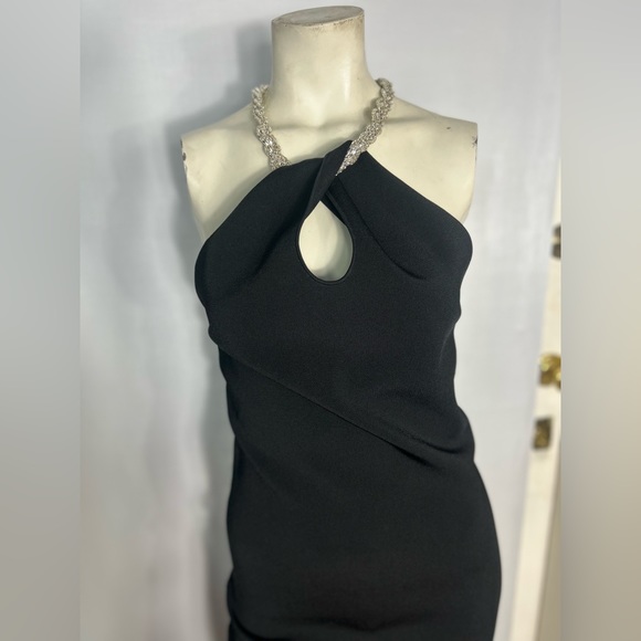 Galvan London CLEOPATRA DRESS - BLACK (M) - Picture 3 of 14